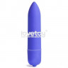Синяя вибропуля X-Basic Bullet Long One Speed - 9 см.