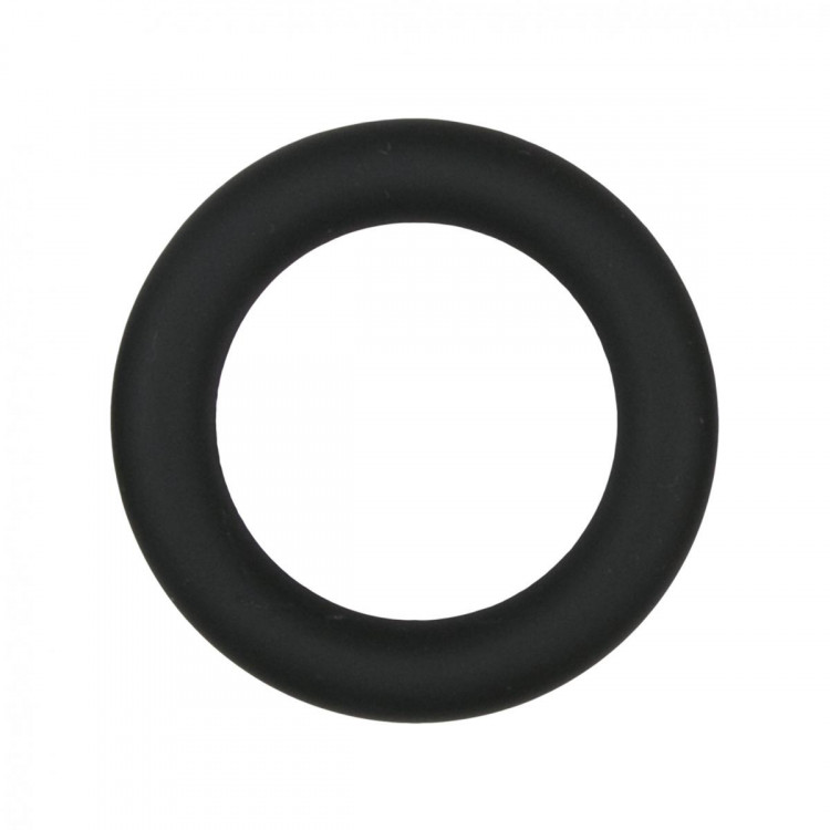 Черное эрекционное кольцо Silicone Cock Ring Medium
