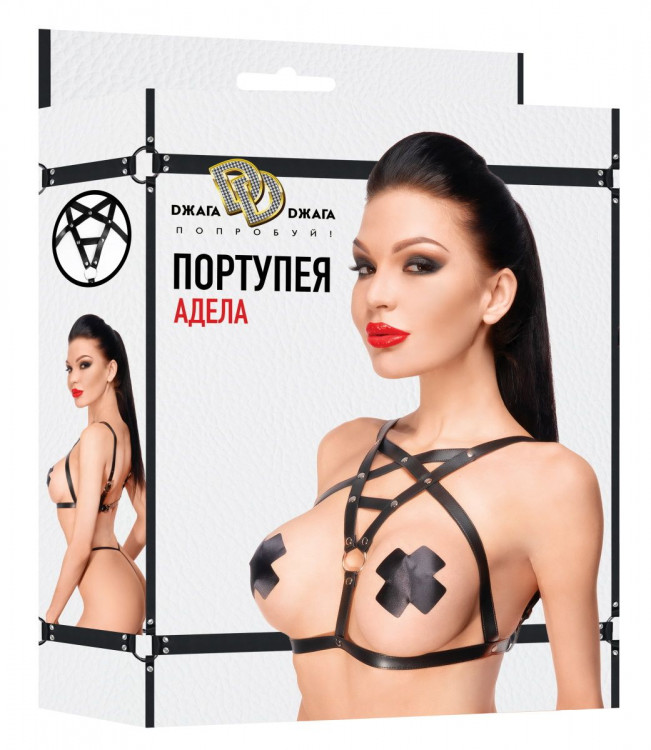 Черная портупея  Адела 