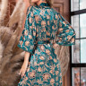 Шелковый халатик-кимоно Emerald