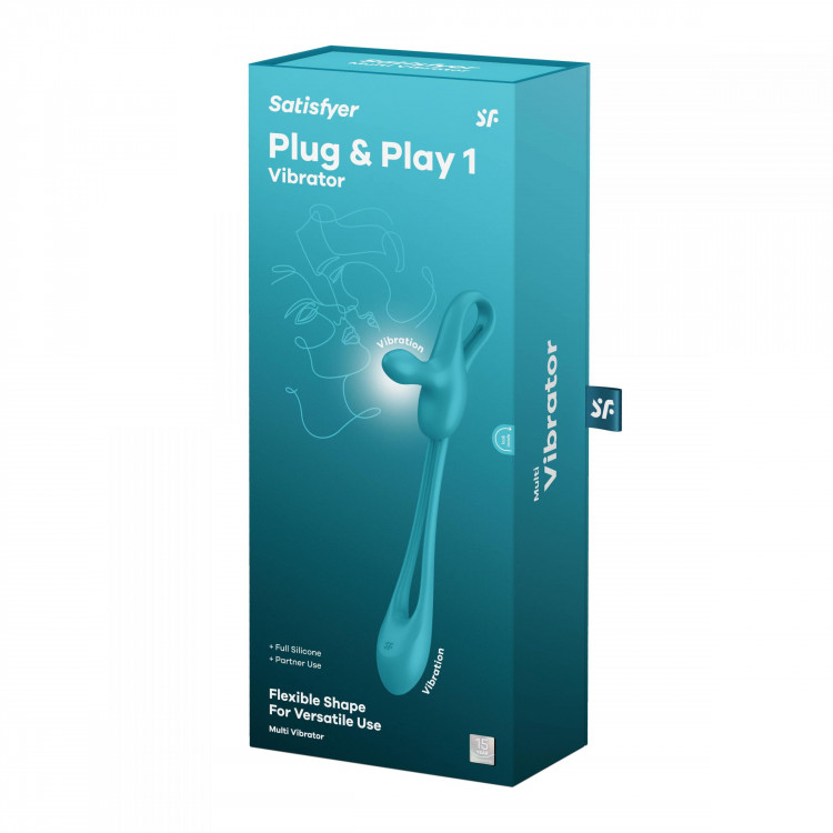 Голубой мультивибратор для пар Satisfyer Plug   Play 1