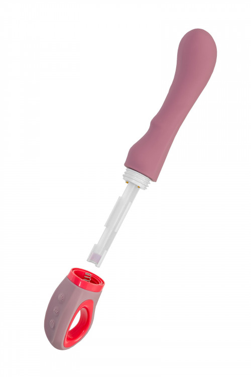 Розовый вибратор для G-стимуляции Rose - 19 см.