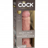 Телесный фаллоимитатор 8  Silicone Dual Density Cock - 22,8 см.