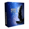 Чёрный анальный стимулятор Beads Style с вибрацией - 8,8 см.
