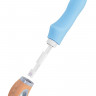 Голубой силиконовый вибратор Bluebell - 18,5 см.