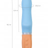 Голубой силиконовый вибратор Bluebell - 18,5 см.