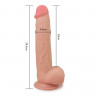 Телесный фаллоимитатор на присоске Sliding Skin Dual Layer Dong - 24,5 см. Телесный фаллоимитатор на присоске Sliding Skin Dual Layer Dong - 24,5 см.