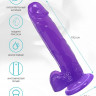 Фиолетовый реалистичный фаллоимитатор Mr. Bold L - 18,5 см. Фиолетовый реалистичный фаллоимитатор Mr. Bold L - 18,5 см.