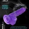 Фиолетовый реалистичный фаллоимитатор Mr. Bold L - 18,5 см. Фиолетовый реалистичный фаллоимитатор Mr. Bold L - 18,5 см.