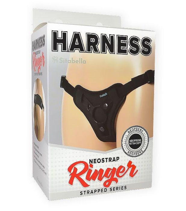 Чёрные трусики HARNESS Ringer - размер M-XL