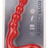 Красный силиконовый стимулятор PURRFECT SILICONE - 19 см.