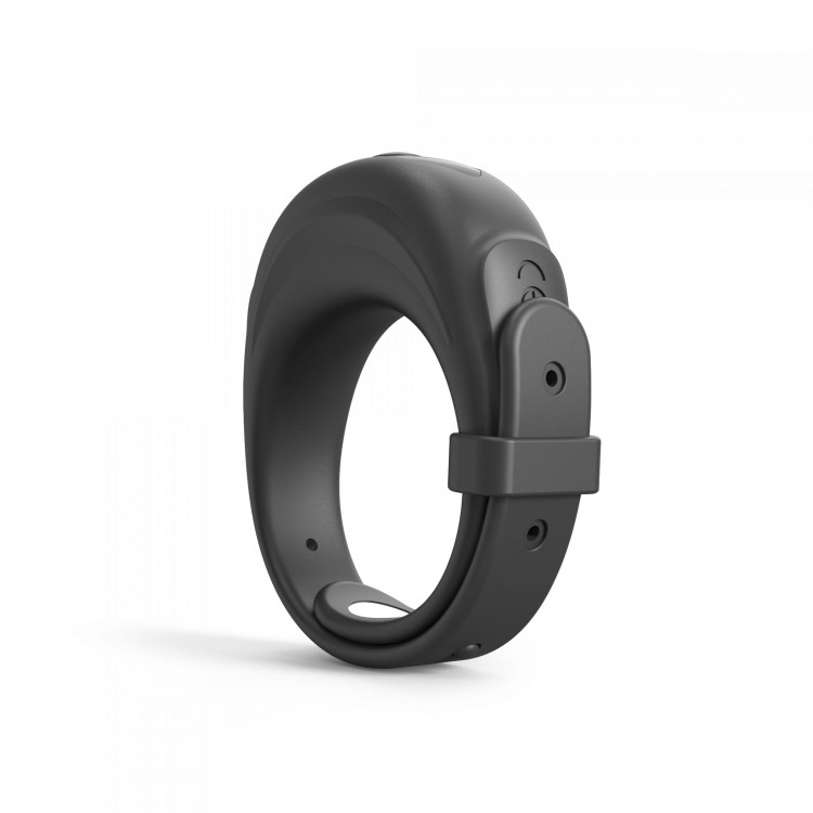 Черное эрекционное виброкольцо Fit Vibe Ring