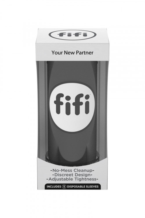 Чёрный нереалистичный мастурбатор FIFI MALE