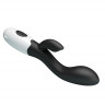 Черный вибратор-кролик для G-стимуляции Brighty - 20 см. Черный вибратор-кролик для G-стимуляции Brighty - 20 см.