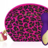 Фиолетовый вибратор Lovely Leopard - 12 см.