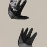 Чёрные пэстисы Hands в форме ладошек с пайетками
