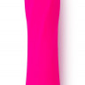 Розовая удлиненная вибропуля из силикона - 9,5 см.