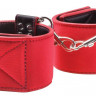 Чёрно-красные двусторонние оковы на ноги Reversible Ankle Cuffs