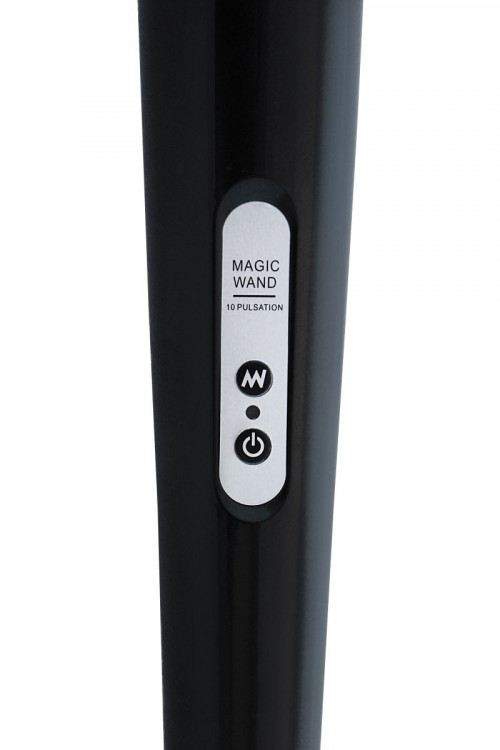 Чёрный проводной вибромассажер Magic Wand