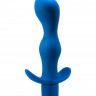 Синяя анальная вибропробка Derby - 13,5 см.