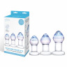Набор из 3 стеклянных анальных пробок Pleasure Droplets Plug Set Набор из 3 стеклянных анальных пробок Pleasure Droplets Plug Set