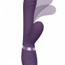 Фиолетовый вибромассажер-кролик Tani - 21,5 см.