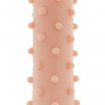 Телесная насадка на пенис с шишечками XLover - 14,5 см.