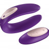 Фиолетовый вибратор для пар Partner Plus Remote с пультом ДУ