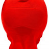 Закрытый красный шлем-маска без прорезей