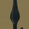 Чёрная анальная пробка Smooth - 12,5 см.