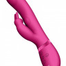 Розовый вибромассажер May Pulse-Wave   C-spot   G-Spot Rabbit - 22 см.