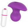 Фиолетовая вибропробка PLEASURE KNOB - 6,5 см. Фиолетовая вибропробка PLEASURE KNOB - 6,5 см.