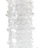 Закрытая прозрачная рельефная насадка Crystal sleeve - 13 см.