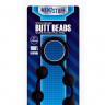 Чёрный анальные шарики MENZSTUFF BUTT BEADS - 23 см.