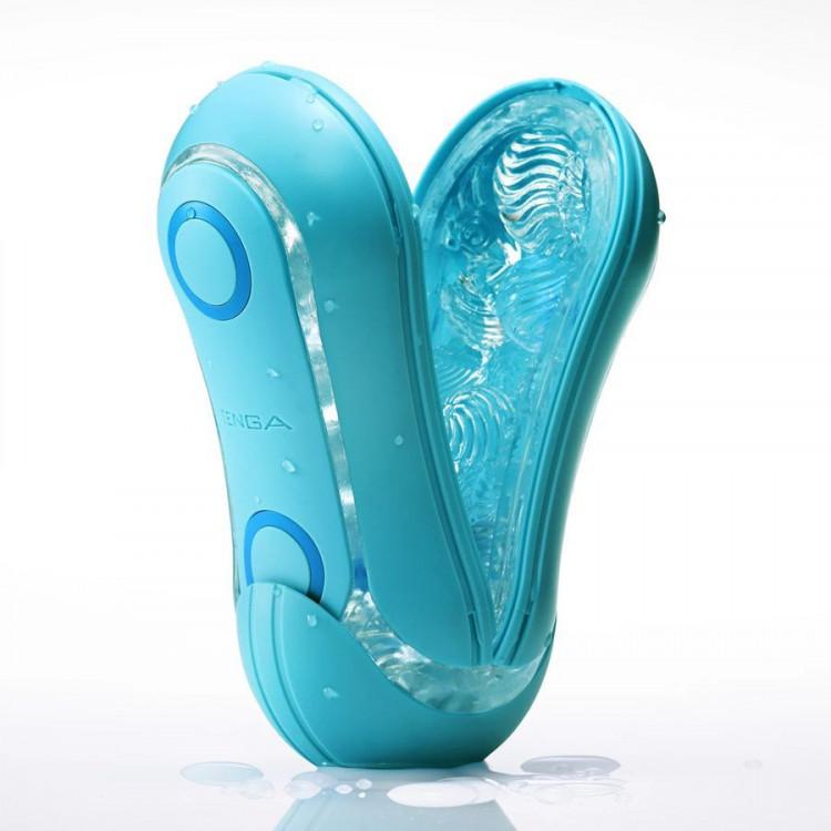 Голубой мастурбатор Tenga Flip ORB Ocean
