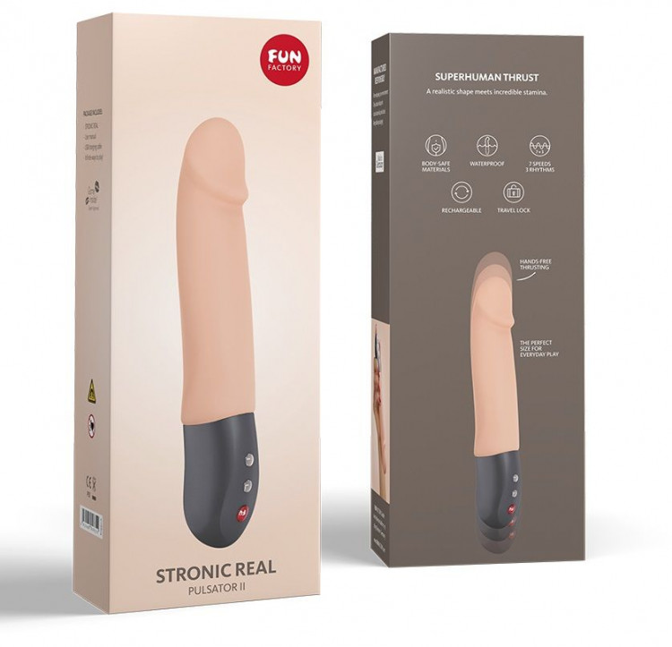 Телесный пульсатор Stronic Real - 20 см.