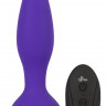 Фиолетовая анальная вибропробка RC Butt Plug - 14,5 см.