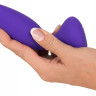Фиолетовая анальная вибропробка RC Butt Plug - 14,5 см.