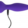 Фиолетовая анальная вибропробка RC Butt Plug - 14,5 см.