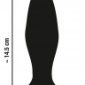 Фиолетовая анальная вибропробка RC Butt Plug - 14,5 см.