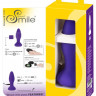 Фиолетовая анальная вибропробка RC Butt Plug - 14,5 см.