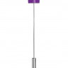 Фиолетовая шлёпалка Leather Square Tiped Crop с наконечником-квадратом - 56 см.