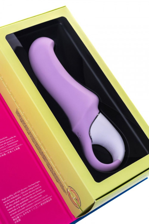 Сиреневый вибратор Satisfyer Vibes Charming Smile - 18,5 см.
