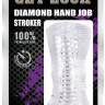 Прозрачный рельефный мастурбатор Diamond Hand Job