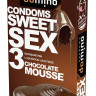 Презервативы для орального секса DOMINO Sweet Sex с ароматом шоколадного мусса - 3 шт.