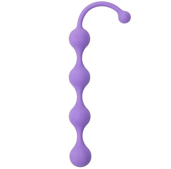 Фиолетовая анальная цепочка SEE YOU FOUR BEADS ANAL - 24 см.