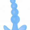 Голубая анальная пробка Bubbles Anal Plug - 11,5 см.