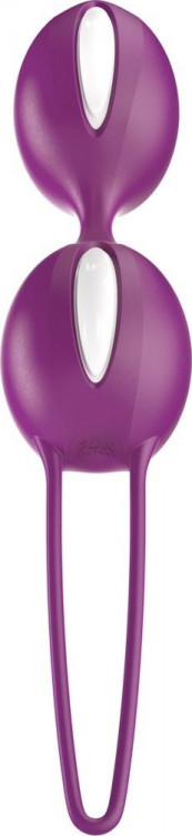 Фиолетовые вагинальные шарики Smartballs Duo