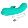 Зеленый мини-вибратор DJ Stick - 12,7 см.