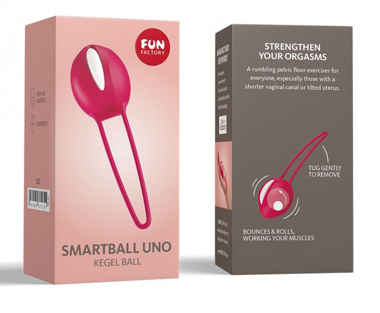 Красный вагинальный шарик Smartballs Uno